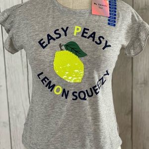 Girls flip sequin T-shirt